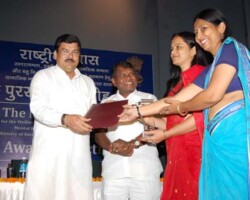 National Award for Ajmer Local Level Committee given by Mr. Mukul Wasnik, Centre Minister of Social Justice and Empowerment (Govt. of India), New Delhi.