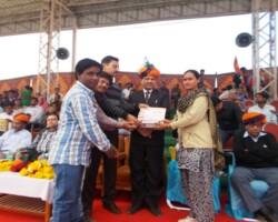 Organisation has received first prize in Awareness Exhibition at International Pushkar Fair on 17th November, 2013.
