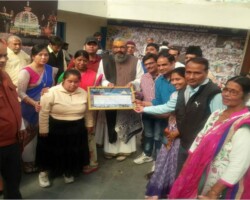 Organisation received Best NGO award from Mrs. Anita Bhadel, State Minister, Ministry of Women and Children Development during City of Spirit Exhibition on 21st February 2016.