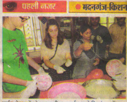 जर्मन विद्यार्थियों ने दिव्यांग बच्चों के साथ बिताया समय