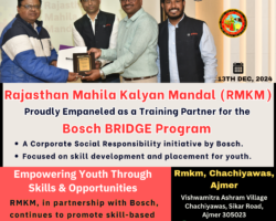 (RMKM Chachiyawas Ajmer) is now an empaneled training partner for the prestigious Bosch BRIDGE Program under their Corporate Social Responsibility initiative!